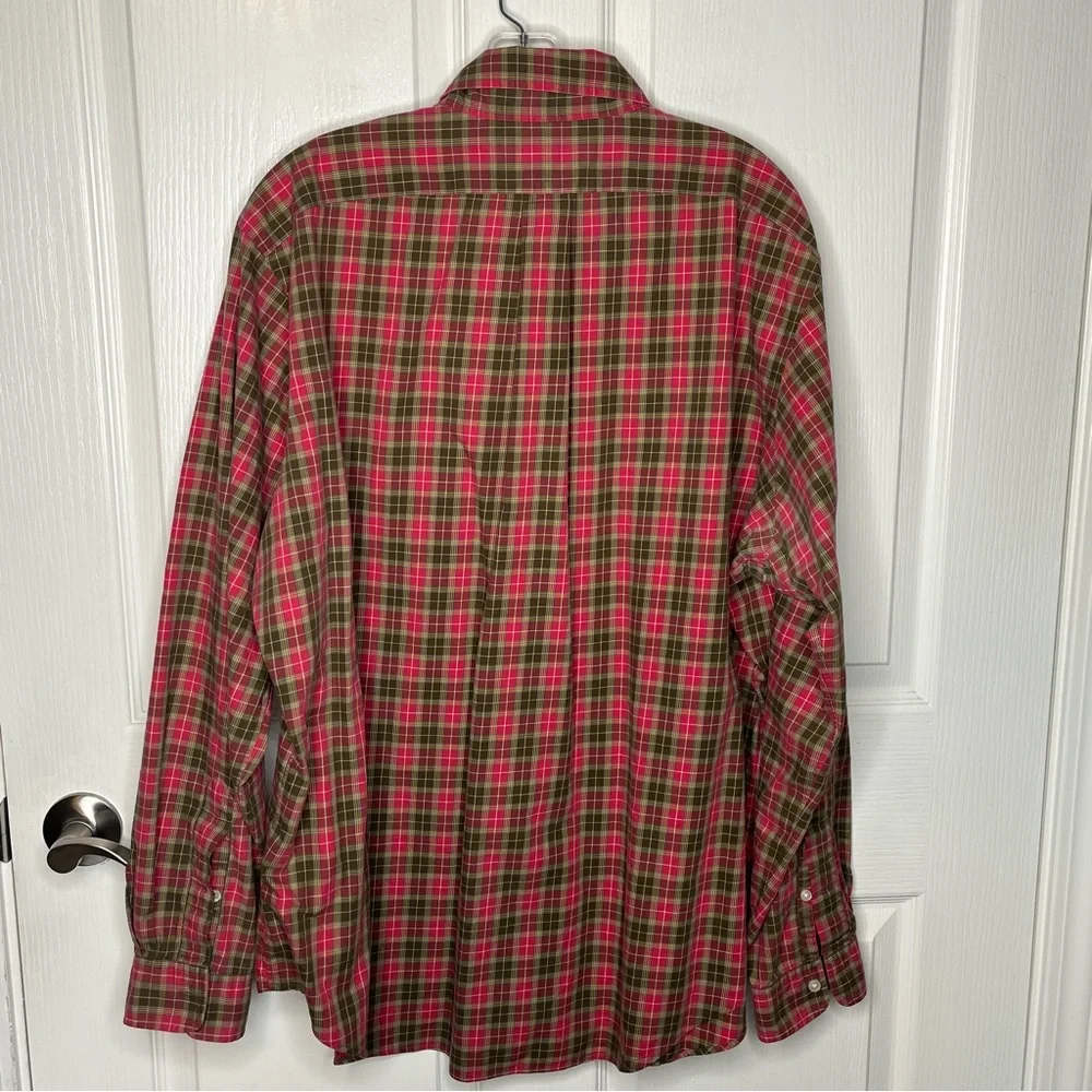 Polo Ralph Lauren Sz XL Plaid Check Classic Fit Button Down Shirt Long Sleeve